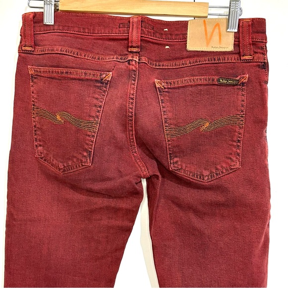 Nudie organic jeans in red denim size 30/34 - Picture 5 of 7